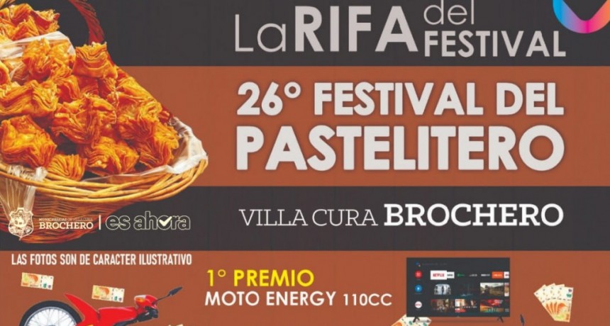 Llegó la rifa del festival del Pastelitero