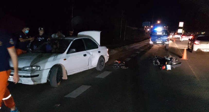 Accidente de tránsito con herídas graves y choque por animales sueltos