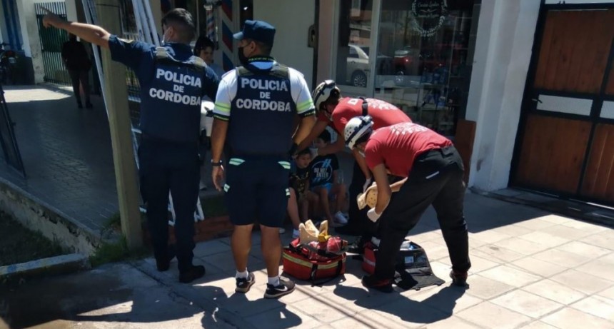 Un menor sufrió lesiones en un accidente