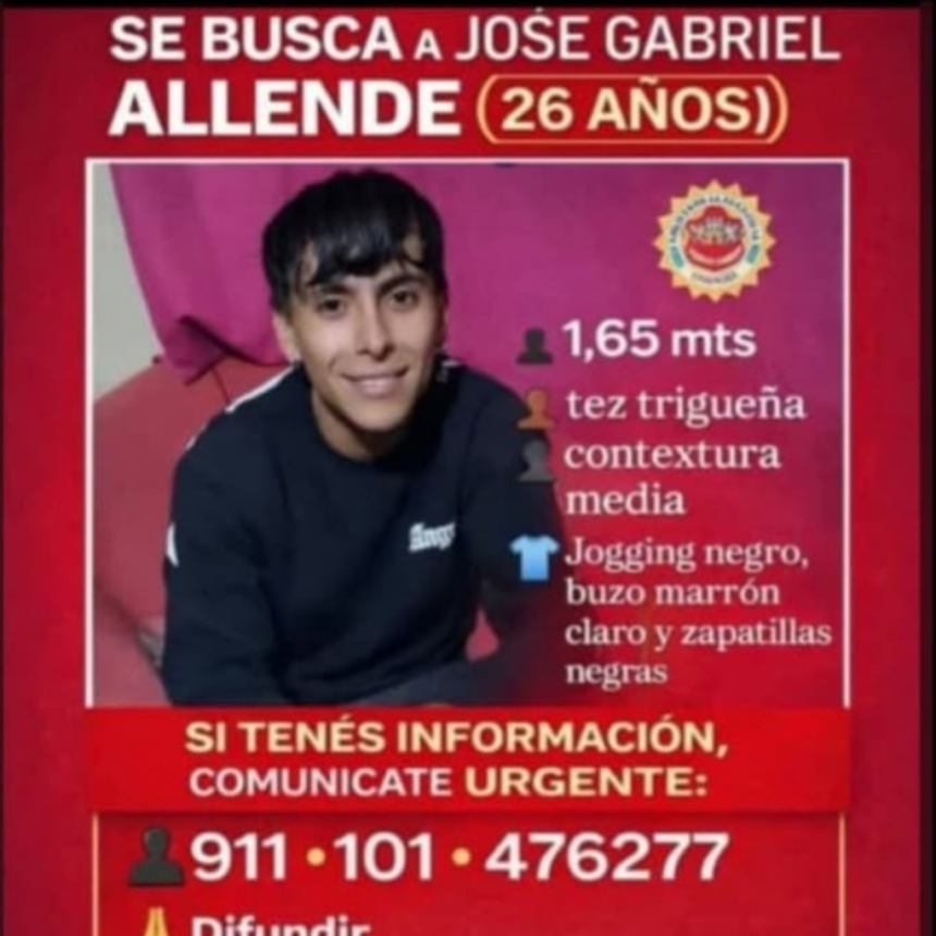 SIGUE LA B&Uacute;SQUEDA DE JOS&Eacute; GABRIEL ALLENDE
