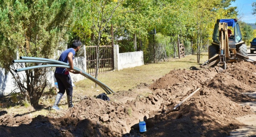 Nono amplía la red domiciliaria de agua