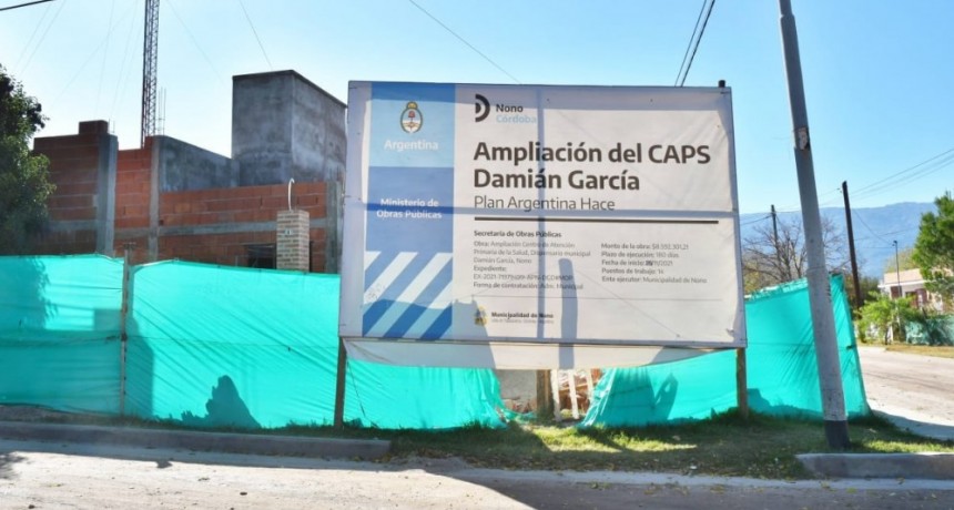 Obra de ampliación en el Centro de Salud de Nono
