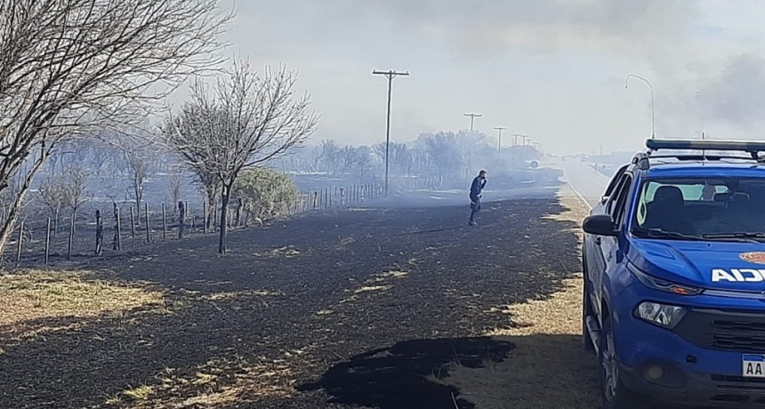 Domingo de incendios en traslasierra