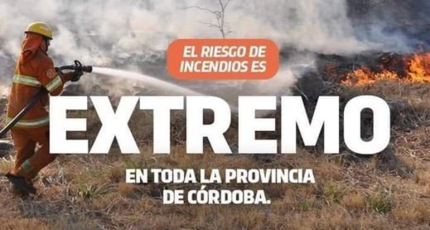 Riesgo extremo de incendio