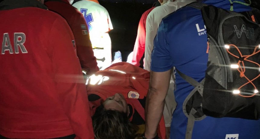 Rescate de una senderista en la montaña