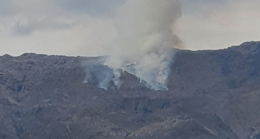 Incendio en el cerro Mogote