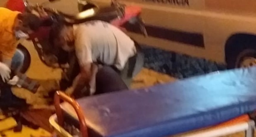 Choque entre dos motos